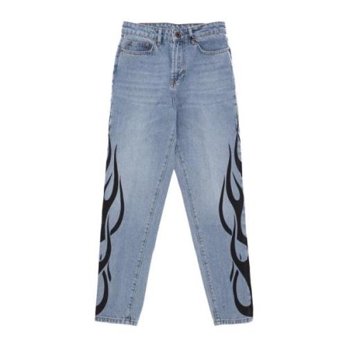 Flames Denim Jeans Blå/Sort