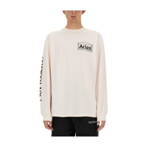 Sweatshirt med logo print