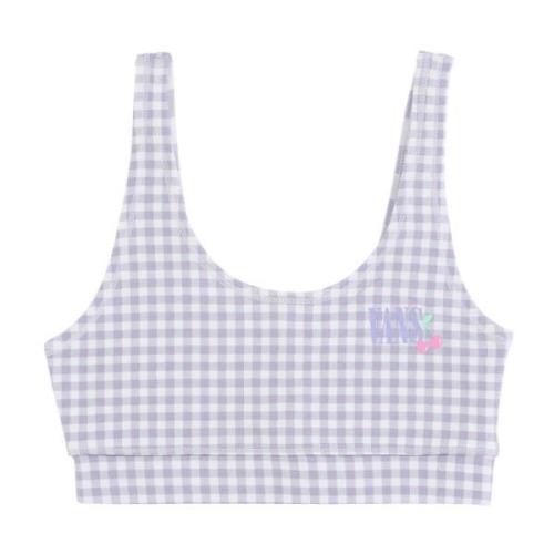 Gingham Bralet Lavender Top