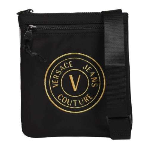 V-Emblem Nylon Messenger Taske