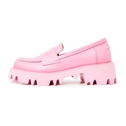 Chunky Platform Loafers - Pink