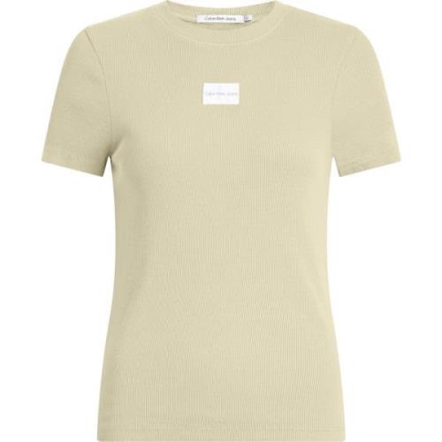 Beige T-shirt med Lycra® FREEF!T® teknologi