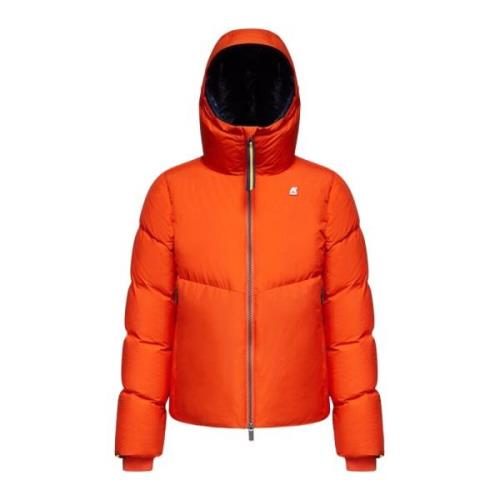 Orange Blå Thermo Puffer Jakke