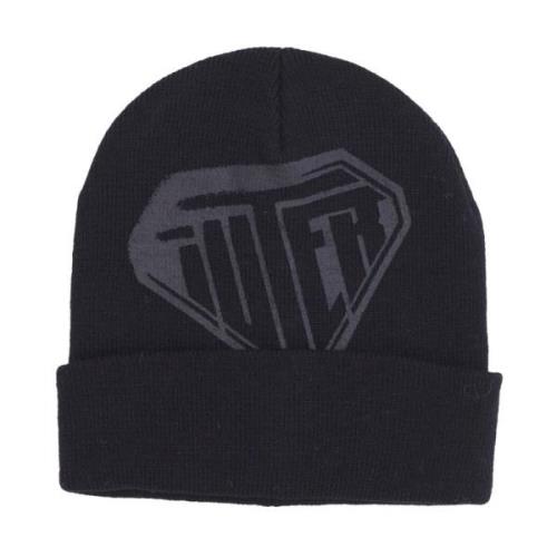 Sort Stencil Beanie Hat