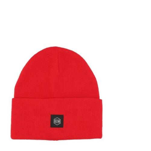 Rød Strik Balaclava Beanie