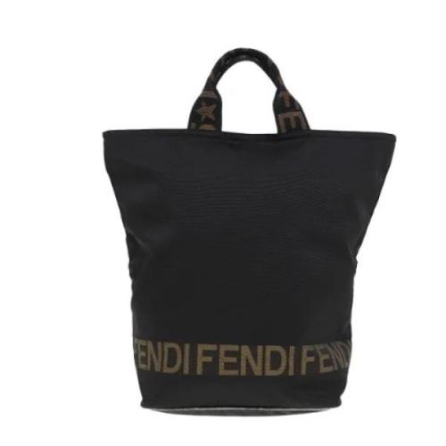 Pre-owned Stof fendi-tasker