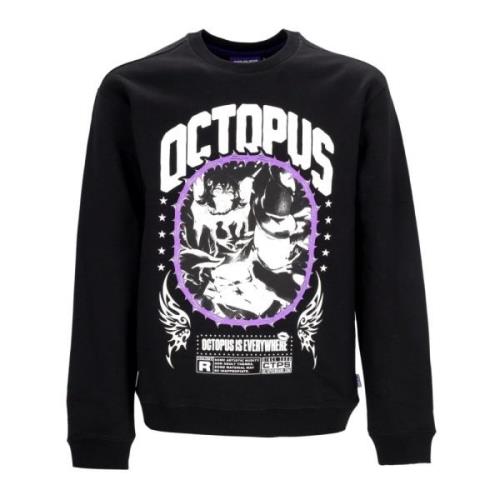 Sort Crewneck Sweatshirt med Torne