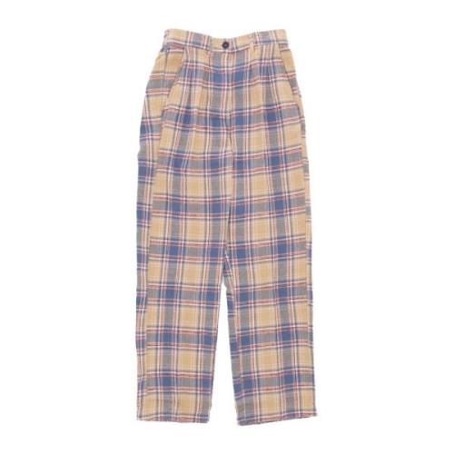 Vintage Blue Flannel Bukser