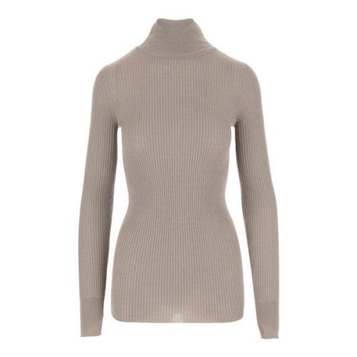 Silke og Cashmere Pullover Beige