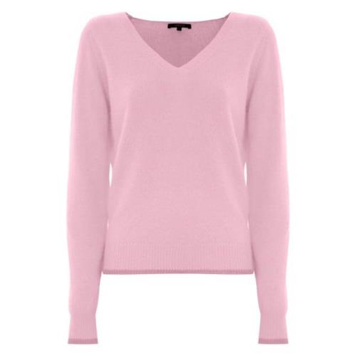 Angora Uld V-Hals Pullover