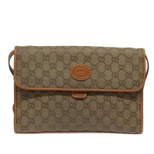 Pre-owned Canvas gucci-tasker