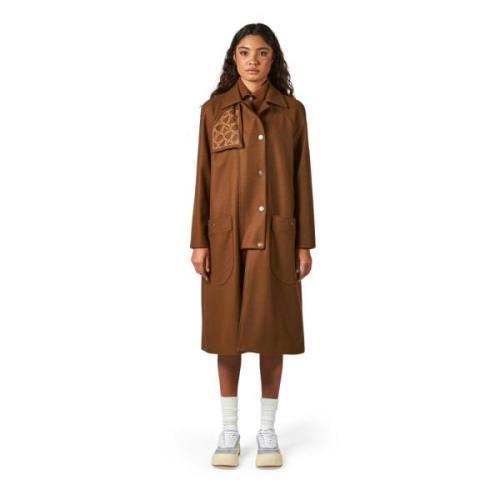 Kvinders Cognac Trenchcoat