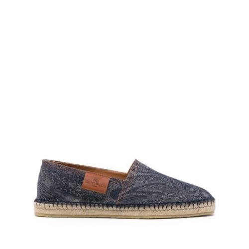 Printet Denim Espadriller