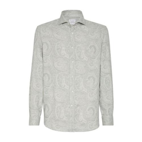 Paisley Print Casual Skjorte