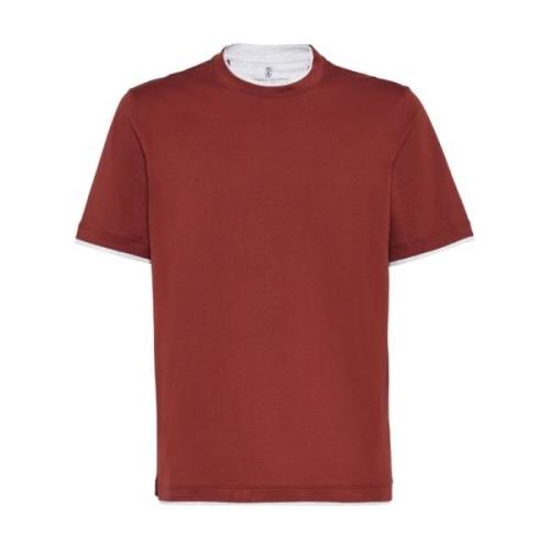 Kontrast Trim Crew Neck T-shirts og Polos