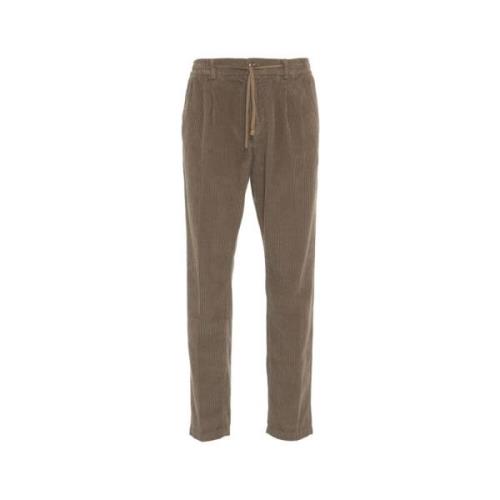 Brun Slim-Fit Bomuld Bukser AW24