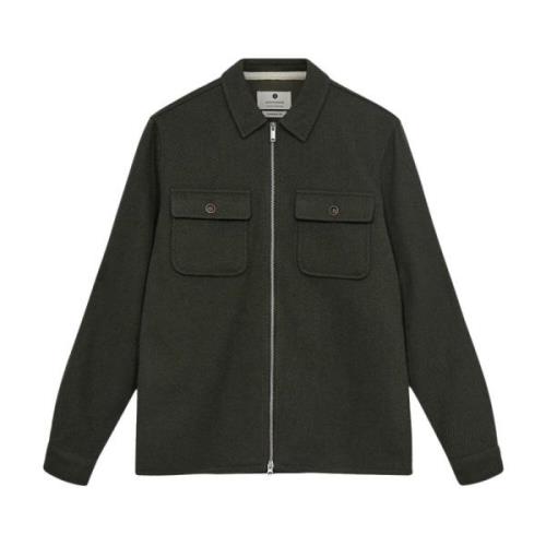 Blå Heavy Twill Overshirt