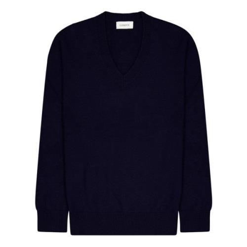 Merino uld og cashmere V-hals sweater