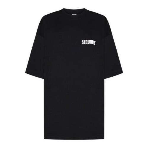 Sort Slogan Print Oversize T-shirt