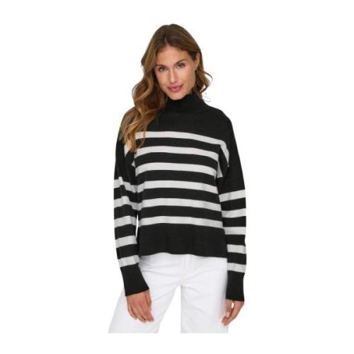 Højhalset sweater Black Cloud Dancer