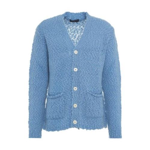 Blå Strik Cardigan AW24