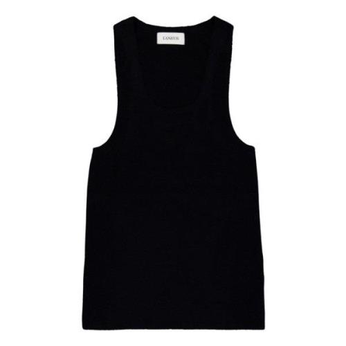 Crew Neck Wool Tank Top