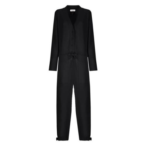 Uld og Angora V-hals Jumpsuit