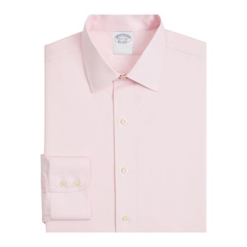 Slim Fit Pastel Pink Non-Iron Stretch Cotton Skjortekjole med Ainsley ...