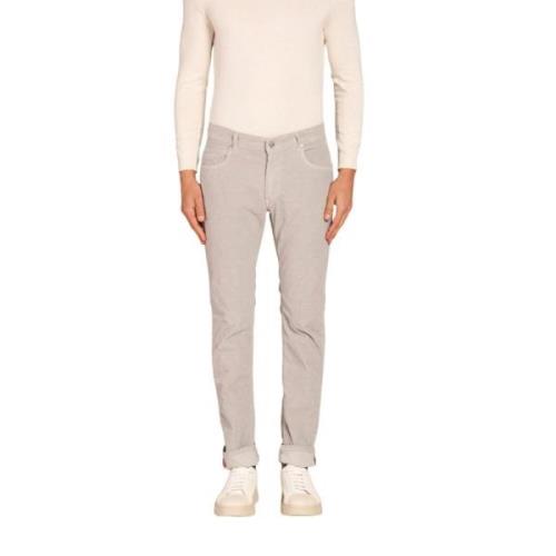 Velour chino bukser med 1000 striber