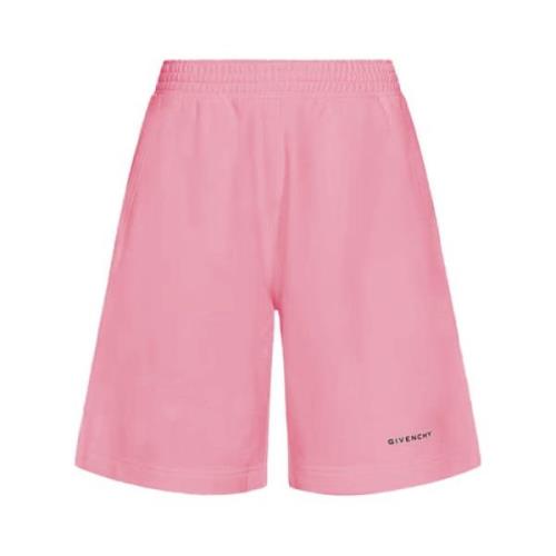 Afslappet Bomuld Pink Shorts