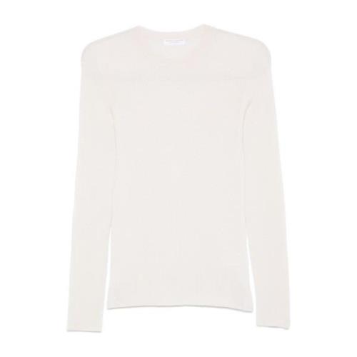 Mandel Beige Ribstrikket Sweater