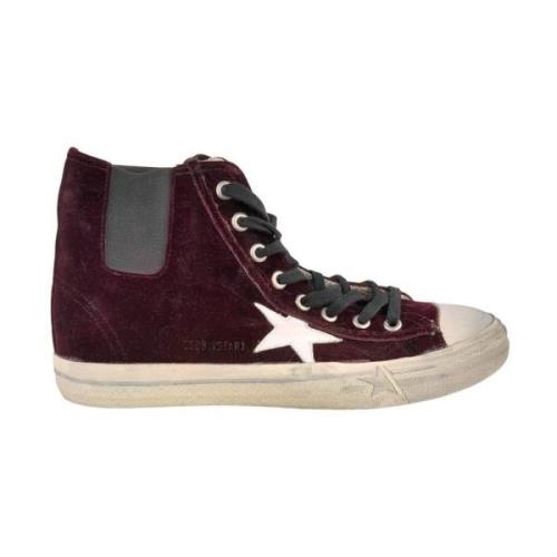 Velvet Bordeaux Læder Sneakers