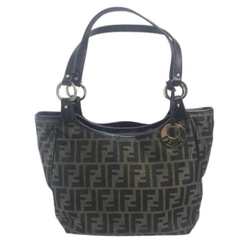 Pre-owned Stof fendi-tasker