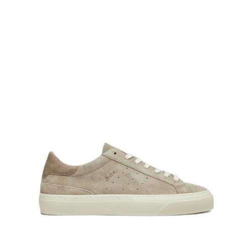 Beige Læder Sneakers Sonica