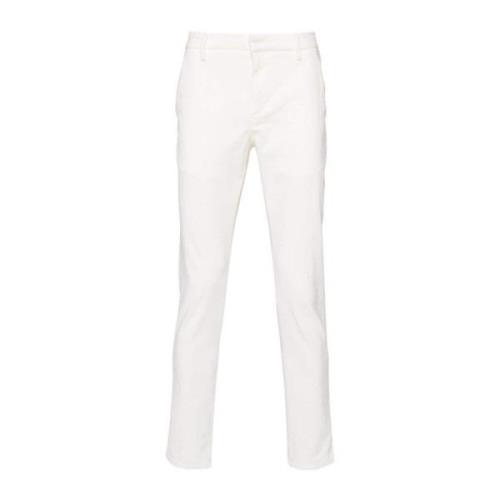 Hvide Corduroy Slim Fit Bukser