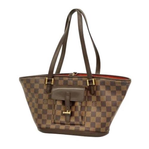 Pre-owned Canvas louis-vuitton-tasker