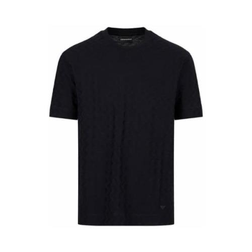 Rund hals Jacquard T-shirt