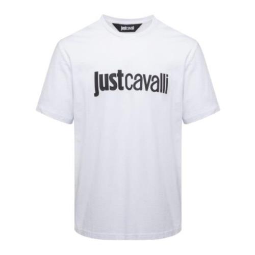 Hvid Bomulds T-shirt med Frontlogo