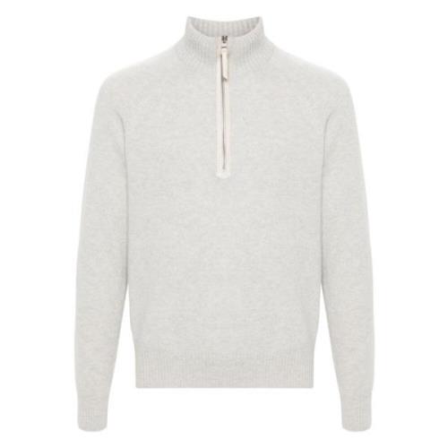 Luksus Uld Cashmere Half-Zip Sweater