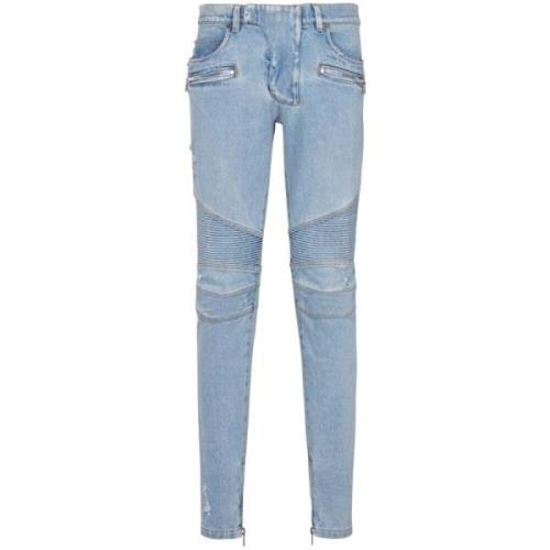 Blå Skinny Jeans