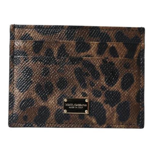 Leopard Logo Plaque Kvinder Kortholder Pung