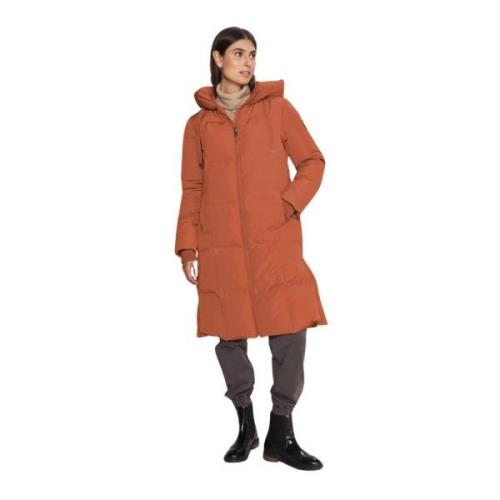 Mmnova Square Down Coat i Brændt Okker