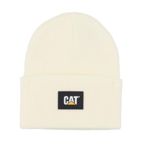 Creme Label Cuff Beanie Elastisk Stof