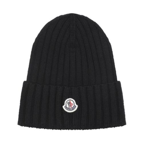 Virgin Wool Hat i Sort