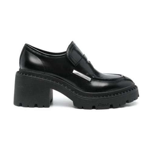 Sorte Slip-On Flade Sko med Stud Detaljer