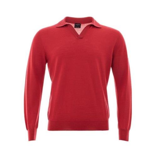 Elegant Fuchsia Wool Polo Shirt