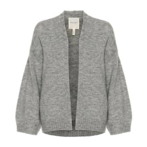 Blød Strik Cardigan Medium Grey Melange