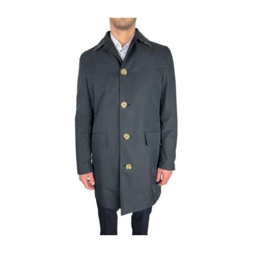 Tidløs marineblå trenchcoat til elegant stil