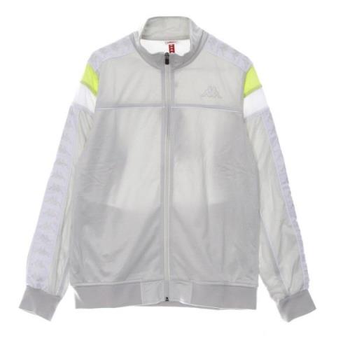 Slim Herre Track Jacket Grå Lime