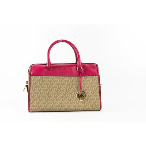 Carmine Pink Signature Duffle Crossbody Taske